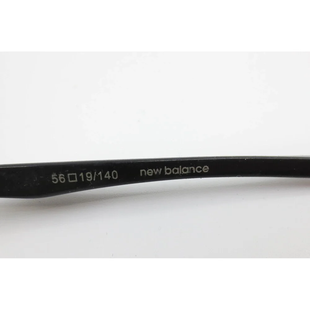 New Balance NB 506-1 Mens Black Red Rectangular Semi Rimless Eyeglasses